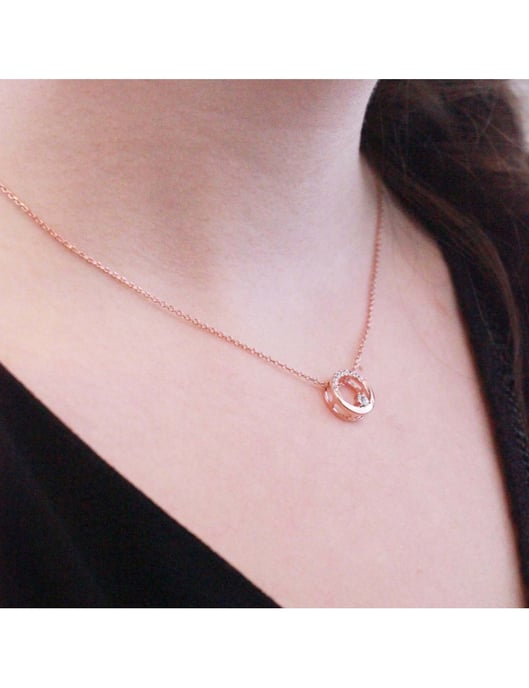 Colgantes Clarine - Oro rosa y cristal - Image 2