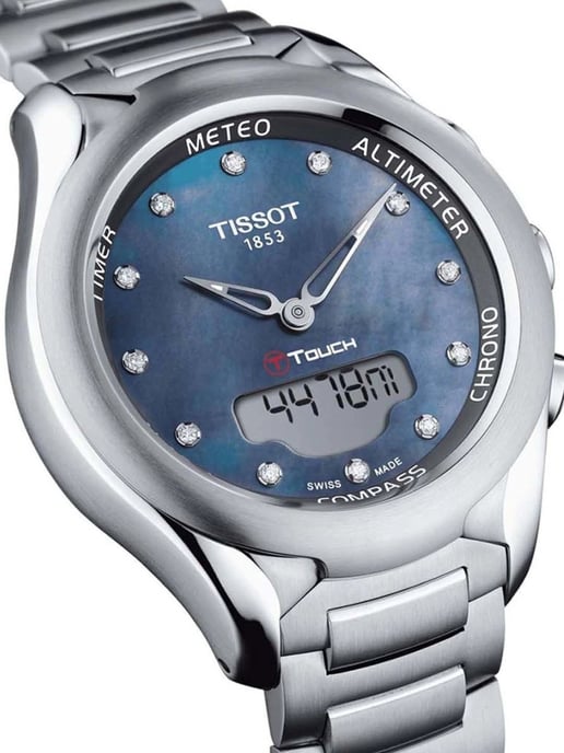 Tissot T-touch Solar Women's Silver Watch T0752201110601 - Image 3