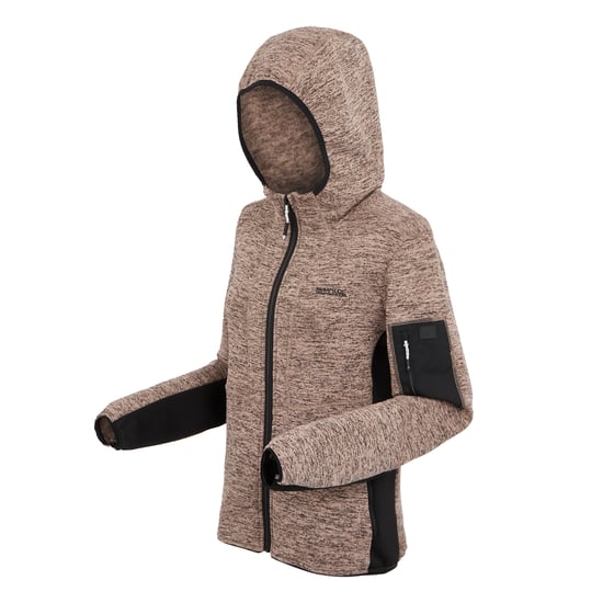 Regatta Womens/Ladies Kemilia Fleece Jacket (Warm Taupe/Black) - Image 3