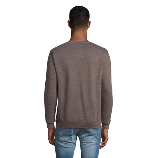 SOLS Unisex Adult Columbia Crew Neck Sweatshirt (Charcoal Melange) - Image 2