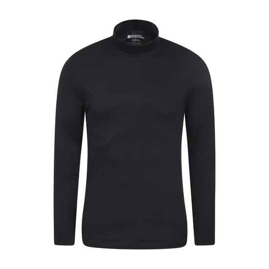 Mountain Warehouse Mens Meribel Turtle Neck Base Layer Top (Black) - Image 1