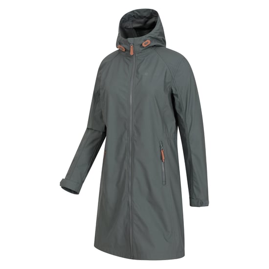 Mountain Warehouse Womens/Ladies Ioana Longline Soft Shell Jacket (Green) - Image 4