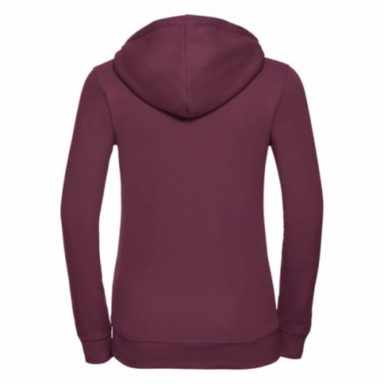 Russell Ladies Premium Authentic Zipped Hoodie (3-Layer Fabric) (Burgundy) - Image 2