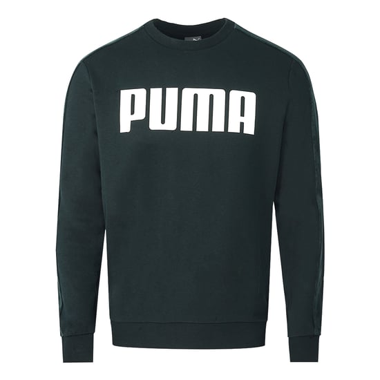 Puma Velvet Taped Logo Black Sweatshirt