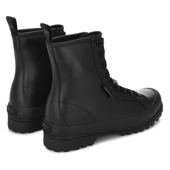 Superga Womens/Ladies 2643 Alpina Faux Leather Ankle Boots (Total Black) - Image 2