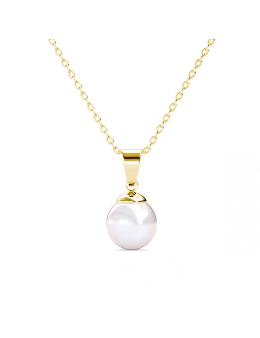 Colgantes de Perlas de Luna Llena - Oro y Cristal - Image 1
