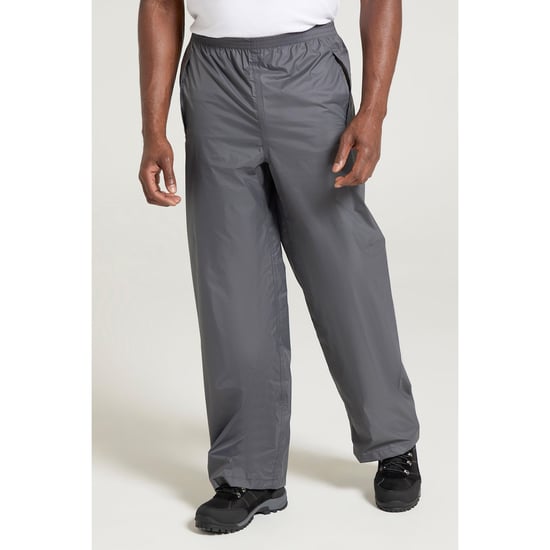 Mountain Warehouse Mens Pakka Waterproof Over Trousers (Grey) - Image 1