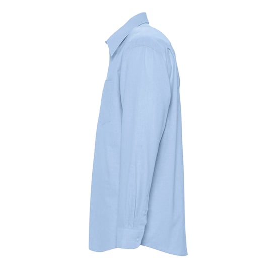 SOLS Mens Oxford Long-Sleeved Shirt (Sky Blue) - Image 3