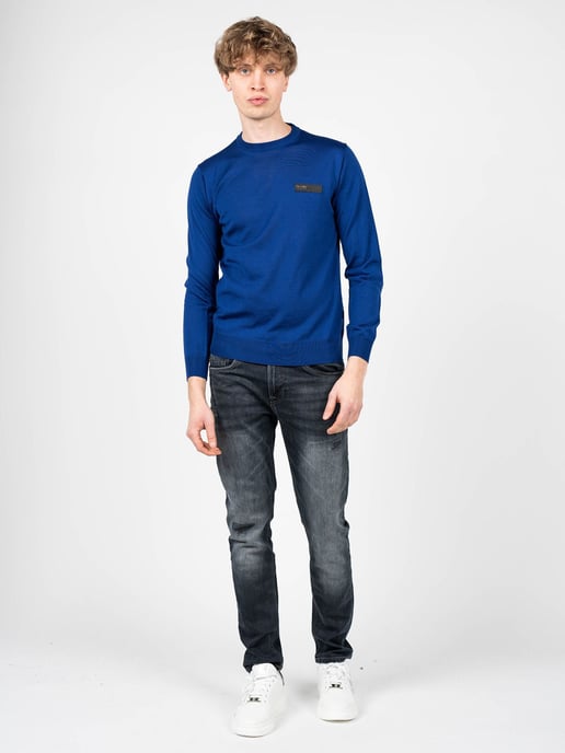 Plein Sport Pullover Merino Men's Blue