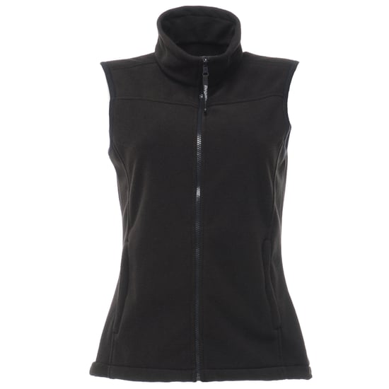 Regatta Womens/Ladies Haber II 250 Series Anti-pill Fleece Bodywarmer / Sleeveless Jacket (Black)