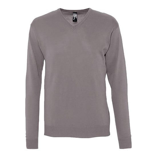 SOLS Mens Galaxy V Neck Jumper (Medium Grey) - Image 1
