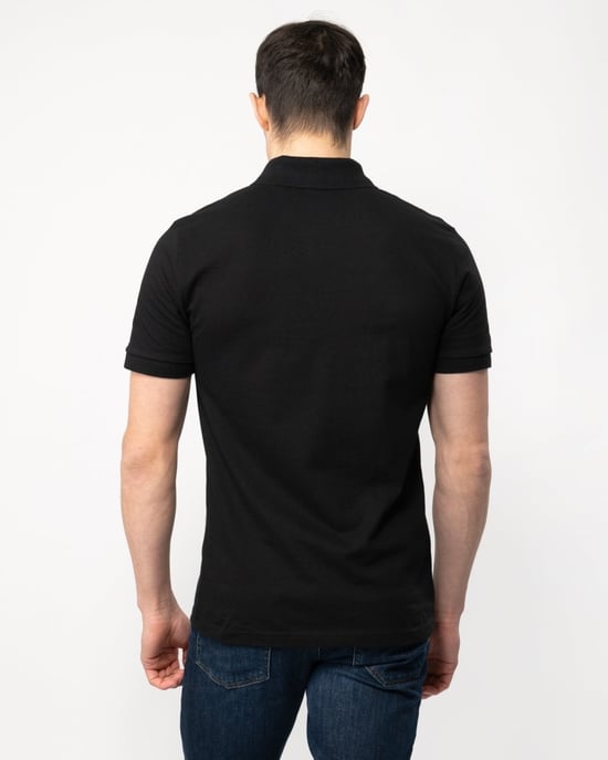 BOSS Orange Camisa Polo Slim Fit de Algodón Stretch para Hombre con Parche de Logo NOS - Image 4