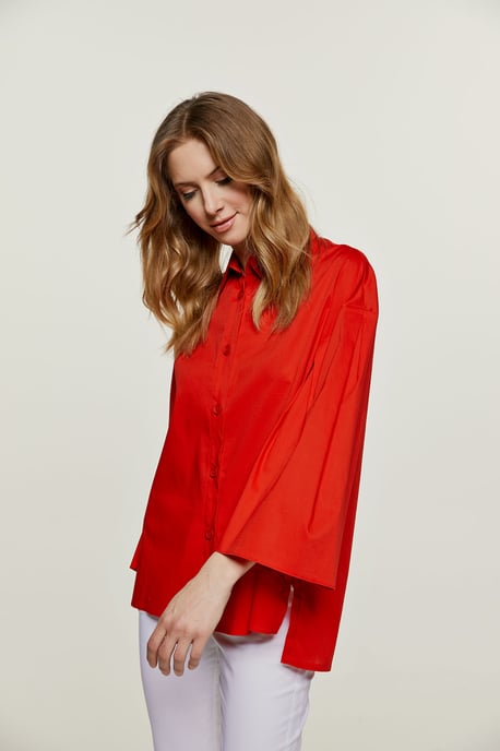 Blusa de manga ancha roja - Image 1