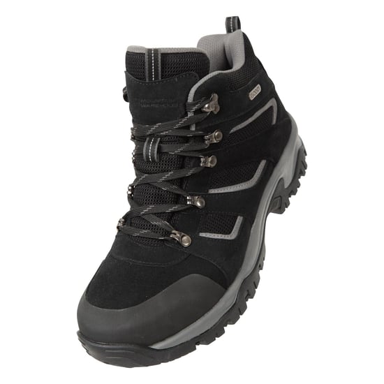 Mountain Warehouse Mens Voyage Suede Waterproof Boots (Black) - Image 1