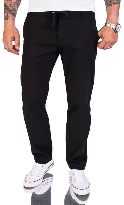 Rock Creek Stoffhose Schwarz