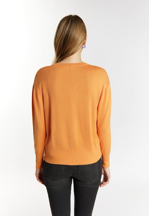 Mymo Knitted pullover women orange - Image 4