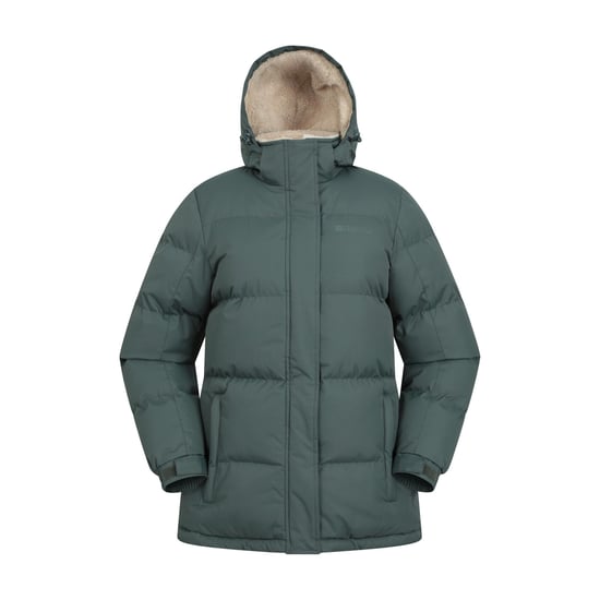 Mountain Warehouse Womens/Ladies Snow Borg Lined Padded Jacket (Khaki Green) - Image 1