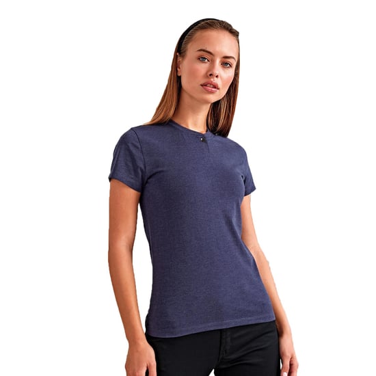 Premier Womens/Ladies Comis Sustainable T-Shirt (Navy Marl) - Image 2