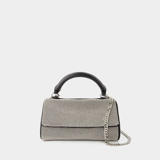 Crush Satchel Bag - Kara - Brass - White