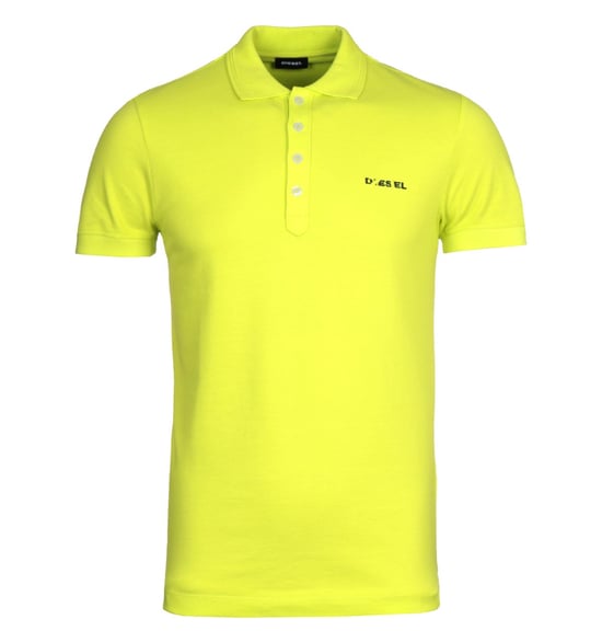 Diesel T-Heal Broken Logo Yellow Polo Shirt