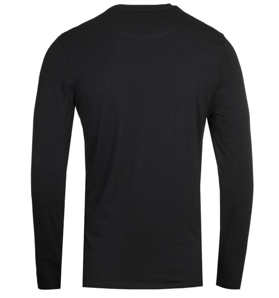 Lyle & Scott camiseta lisa de manga larga negra - Image 2