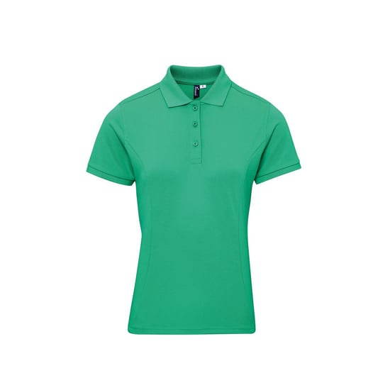 Premier Womens/Ladies Coolchecker Plus Polo Shirt (Kelly Green) - Image 1