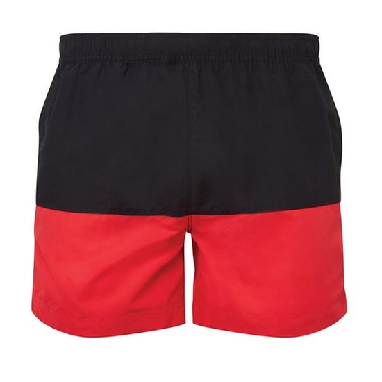 Asquith & Fox Mens Swim Shorts (Black/Red) - Image 2