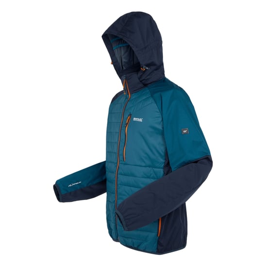 Regatta Mens Andreson Pro Hybrid Jacket (Moroccan Blue/Navy/Fox) - Image 3