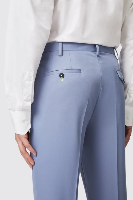 Buscot Slim Fit Blue Trousers