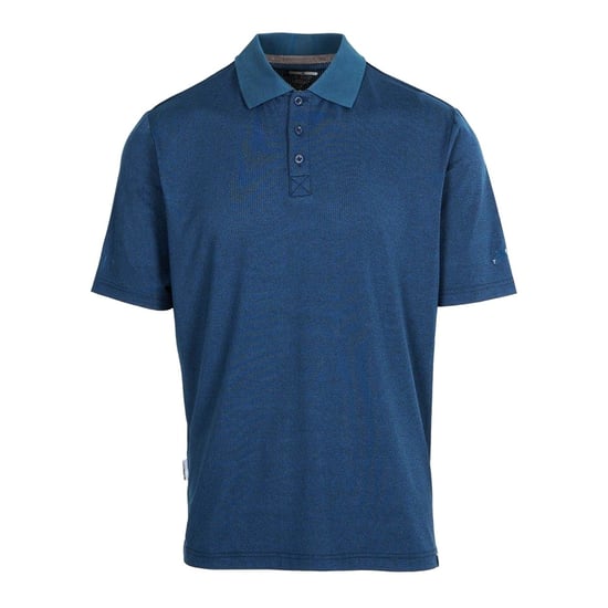 Trespass Mens Gedding Polo Shirt (Dark Peacock Marl)