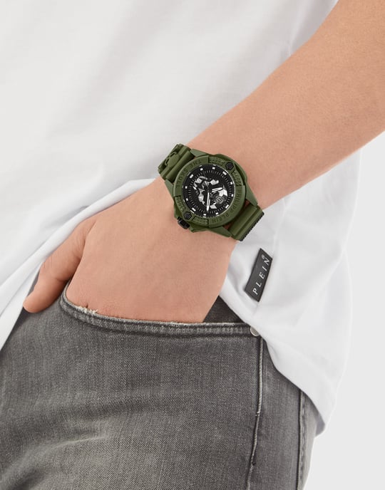 Reloj de Hombre Philipp Plein The $kull Ecocerámico Verde PWUBA0423 - Image 3