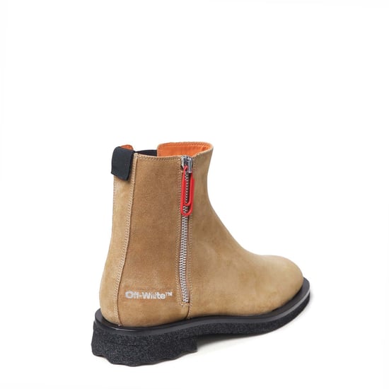 Botas de tobillo de gamuza blanca con suela esponjosa para hombre en blanco - Image 3
