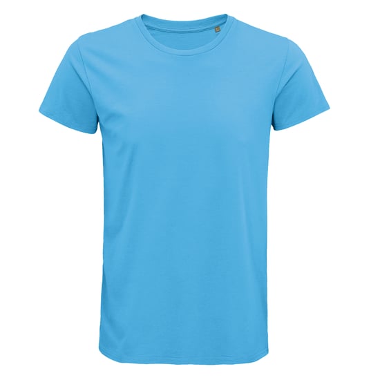 SOLS Mens Crusader Organic T-Shirt (Aqua Blue) - Image 1