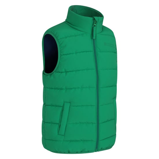 Mountain Warehouse Childrens/Kids Rocko Plain Padded Gilet (Green) - Image 3