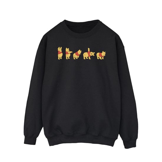 Disney Mens Winnie The Pooh Stretching Sweatshirt (Black) - Image 1