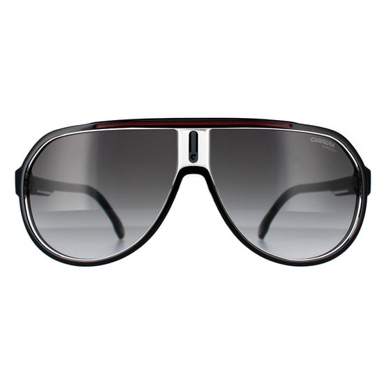 Carrera Aviator Mens Black Red Dark Grey Gradient 1057/S