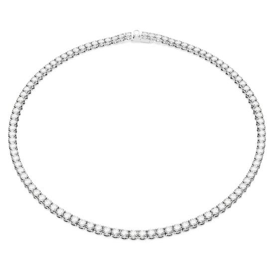 Swarovski 'Matrix' Women's Base Metal Necklace - Silver 5681796 - Image 1