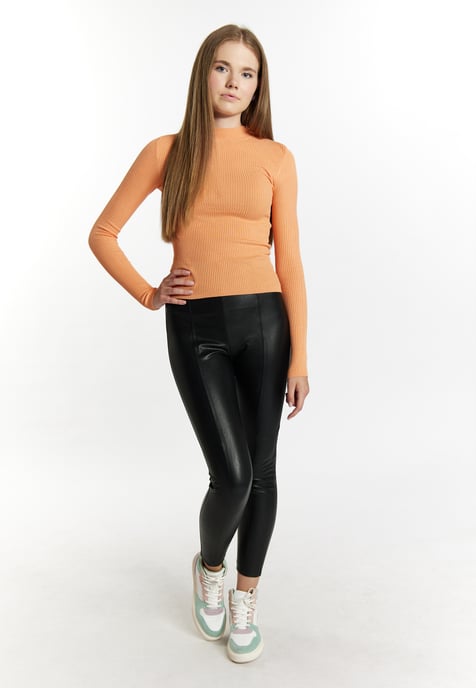 Mymo Knitted pullover women orange - Image 2