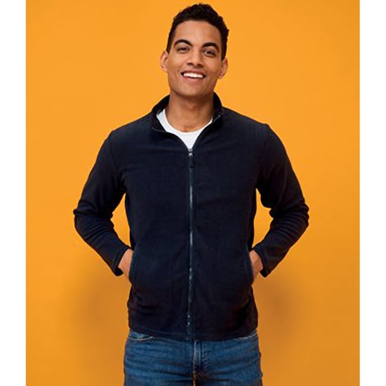 SOLS Mens Norman Fleece Jacket (Navy) - Image 4