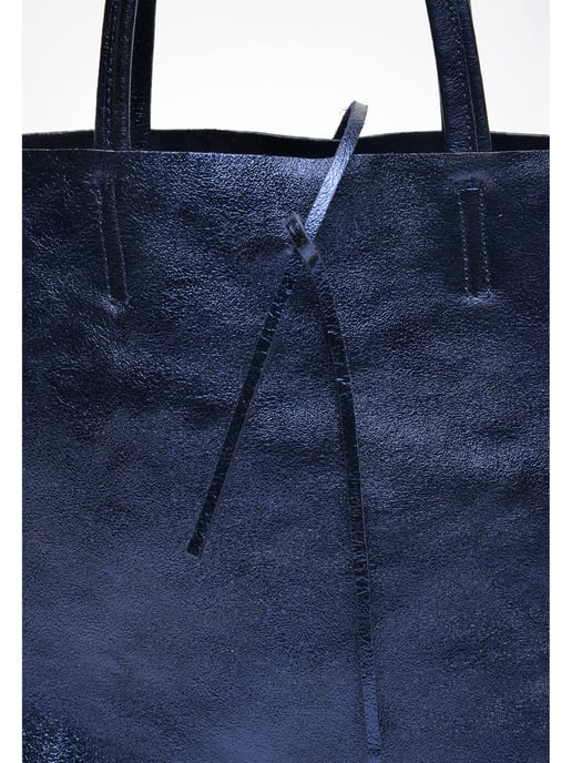 Carla Ferreri SS22 CF 8069 Blue Leather Bag - Image 3