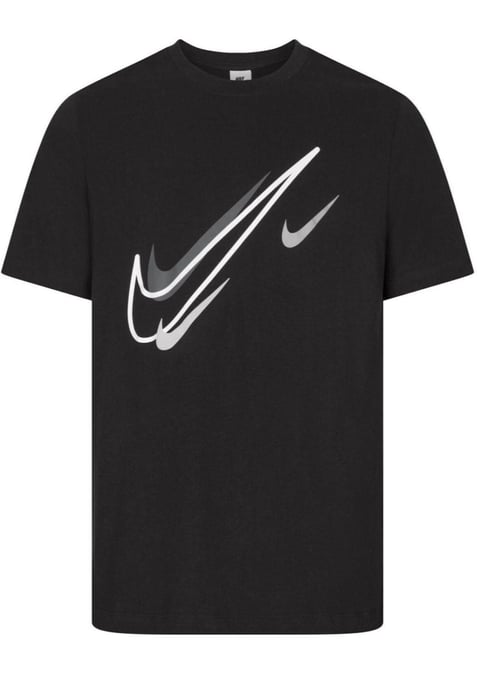 Camiseta negra con logo Court Swoosh de Nike para hombre - Image 1