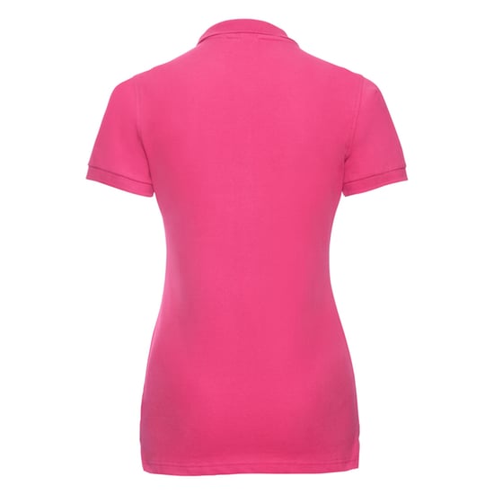 Russell Womens/Ladies Stretch Fitted Polo Shirt (Fuchsia) - Image 2