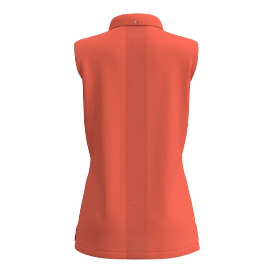 Forelson Womens/Ladies Stow Sleeveless Polo Shirt (Coral) - Image 2