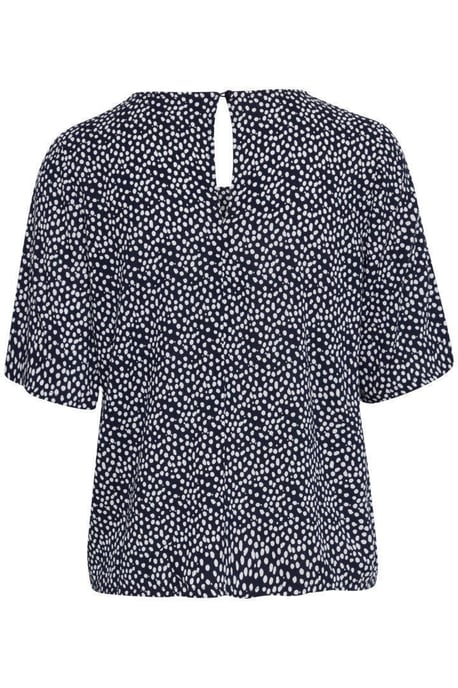ICHI top IHMARRAKECH met stippen donkerblauw/wit - Image 2