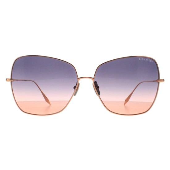 Dita Cat Eye Womens Rose Gold Dark Grey to Peach Gradient Zazoe