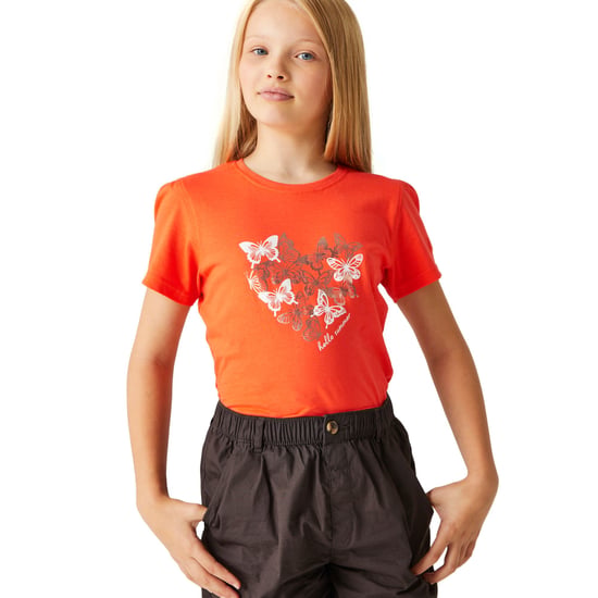 Regatta Childrens/Kids Bosley VII Butterflies T-Shirt (Satsuma) - Image 3