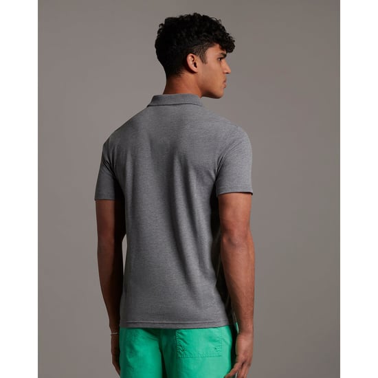 Camiseta polo deportiva de manga corta Lyle & Scott en gris - Image 2