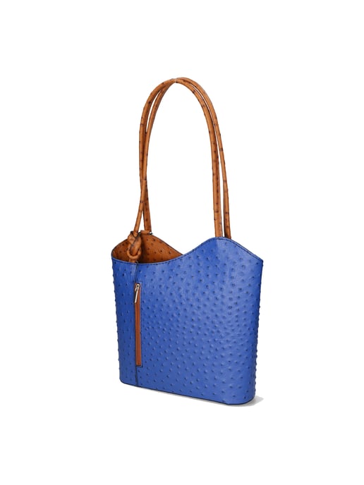 Gave Lux backpack women ROYAL BLUE/COGNAC