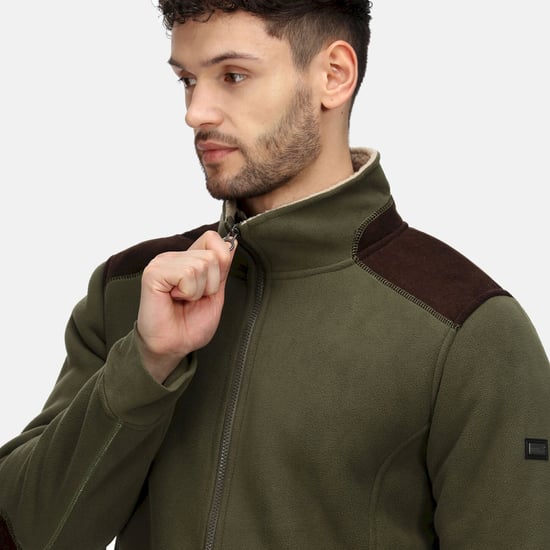 Regatta Mens Faversham Full Zip Fleece Jacket (Dark Khaki)
