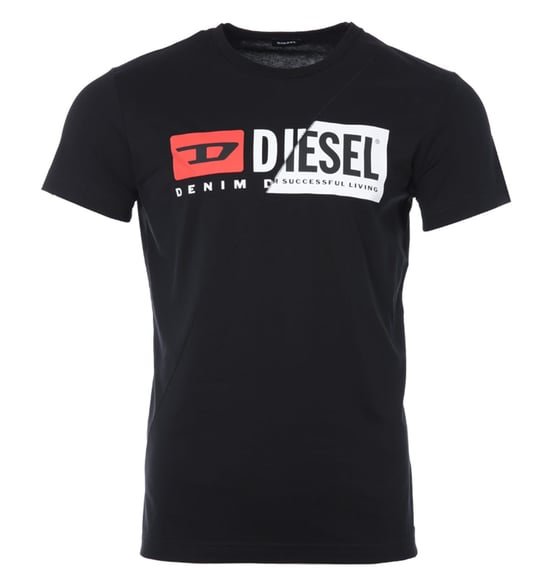 Diesel T-Diego Cuty Logo T-Shirt - Black - Image 1